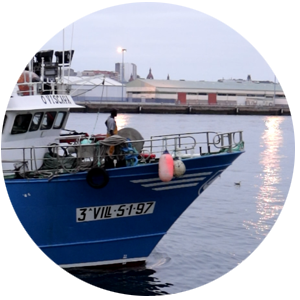 Barco de pesca en Puerto de A Coruña
